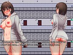 cute girl masturbates in men's bathroom hidden, getting creampie 😈