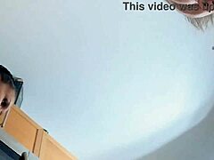 skinny slut angel santana gags on cock around house