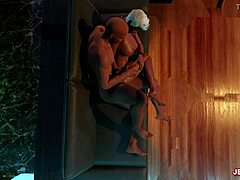 is the stripper ripping her clothes for a juicy tease?