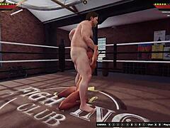 Итан борется с Мейгуй II в голой 3D борьбе с минетами
