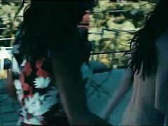 Voyeuristic Brunette Watches Hot European Couple Fuck With Monster Cock