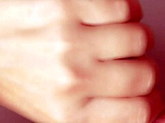 college slut begs for hard fuck and anal until creampie on tits