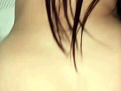 Petite Latina teen plays with his hard cock, bent over for doggystyle before his trip