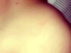 Petite Latina teen plays with his hard cock, bent over for doggystyle before his trip