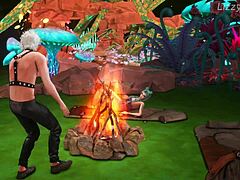 Astarion fingers horny Tav's pussy then cums inside her.