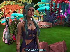 Astarion fingers horny Tav's pussy then cums inside her.