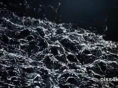 lovable lesbo sweeties get splashed with pee and burst wet honey pots