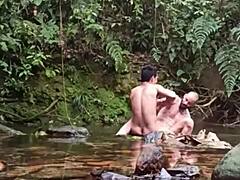 Brazil riverbank gay orgy scene