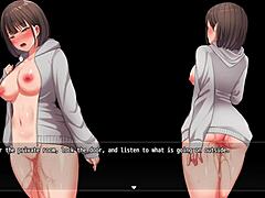 cute girl masturbates in men's bathroom hidden, getting creampie 😈