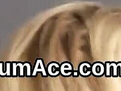 Horny Honey Swallows Jizz Load on Face, Gulps Every Drop