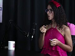 safada shows her blowjob after bragging about sitting on dick talent.