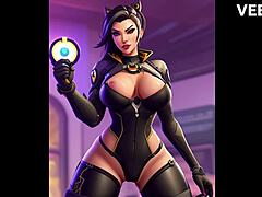 I love these overwatch inspired anime babes in hentai