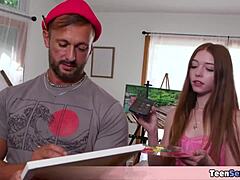 His new model ebony teen 18+ tastes painter cock