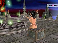 An animate cartoon porn video of an indian bhabhi giving sexy positions, she asks