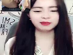 Jin Xinh bunny live show full face.