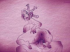 hey check out this animation with paper pens pencils hentai anime from hunter x hunter menchi cartoon