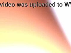 amateur blonde woman shares a homemade moment with hand movements and smiles