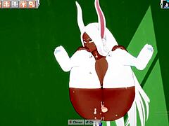 The big-ass bunny reaches intense orgasm in this game