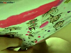 Young cute Russian girl fingers her ass before fucking a big cock