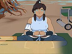 watch four elements trainer book 4 love part 19 pussy licking scene?