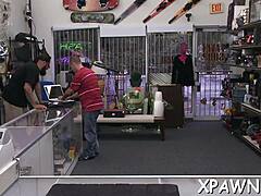 Big cock amateur shop action