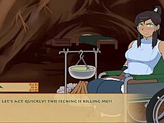 watch four elements trainer book 4 love part 19 pussy licking scene?