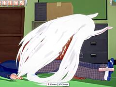 The big-ass bunny reaches intense orgasm in this game