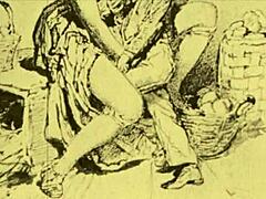 Ilustração Erótica Vintage de Quadrinho Hentai Anime!