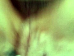 Brunette in anal scene ending with drink.