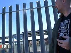 does hot latina milf pee on cock before outdoor hardcore fucking?