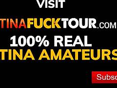 Oh hombre, esa peruana dulce se dobla y lo toma duro como la zorra 18+ que es