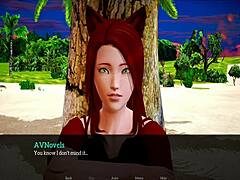 My new famly 288 with small tits redhead in cartoon.