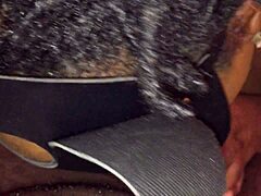 My step sister licks syrup off my cock.