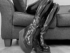 Latex, boots, and heels fetish