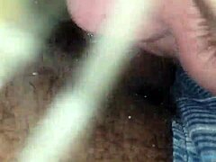 Is that pretty blonde sucking that big black cock?