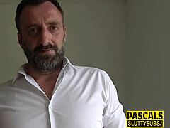 Tattooed milf submissive with big boobs gets into amateur BDSM maledom hardcore. 😈🔥