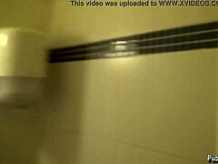 Public restroom affair with hot wife