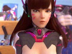 Dive into steamy Overwatch hentai scenes with intense anime action.