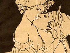 Vintage Erotic Art Featuring Cartoon Anime Hentai Retro Scenes