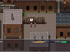 Cute detective girl battles an old man and his giant robot in this adventure