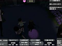 sereka-san exposes in naked coat outdoors