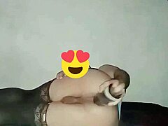 Crossdressed Analwhore SofiBlack Enjoys Dildo in Bent Over Position