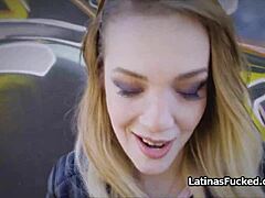 Latina Girlfriend Gives Outdoor Blowjob On Busy Street In Public