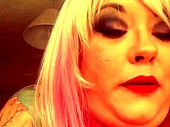 Chubby British domme smokes a Superking