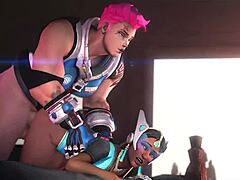 Symmetra Redux Explores The Perv Garden In Anime Hentai