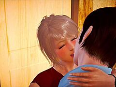 In my new family, brunette amateur gets intense hentai sex with big tits and ass