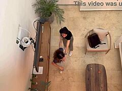 two colombian babes having fun on vacation