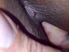 Latina with tattoo fingers herself to creampie. Masturbation in intimate setting.