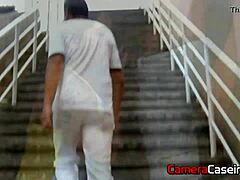 Big tits brazilian babe gives public blowjob in pacaembu