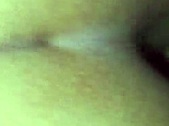 Latina with tattoo fingers herself to creampie. Masturbation in intimate setting.